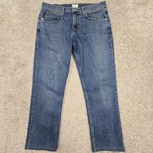 Hudson‎ Jeans Mens 34x27 Blue Blake Slim Straight Medium Wash Denim READ